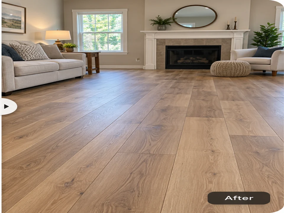 Flooring after renovation example