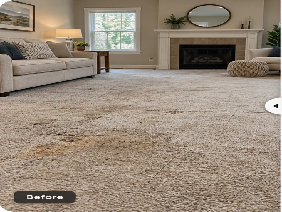 Flooring before renovation example