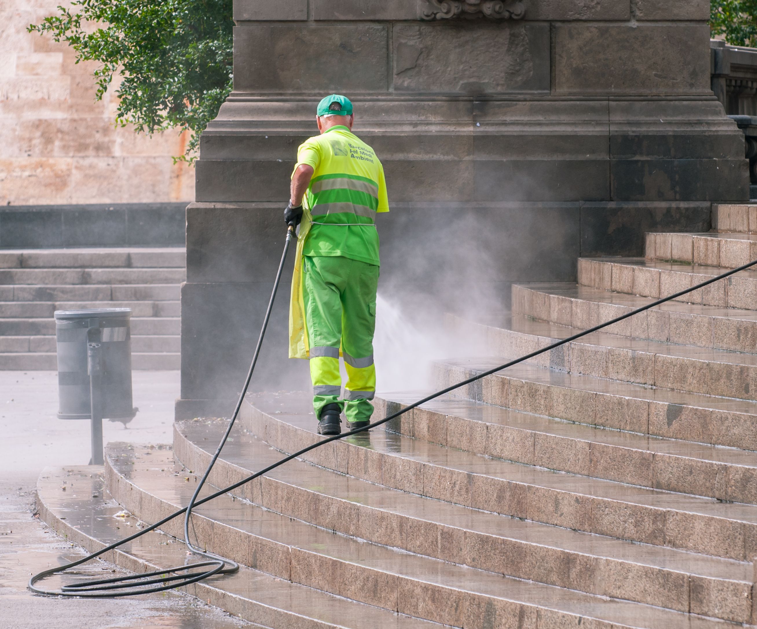 Pressure Washing example